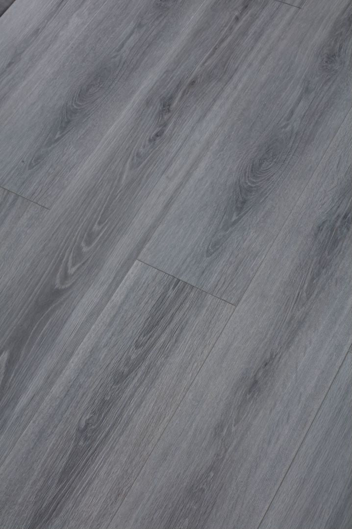12mm 1.79sqm Brush Oak Grey Waterproof Laminiate Flooring - 2 series 1.5m with IXPE underlay -212